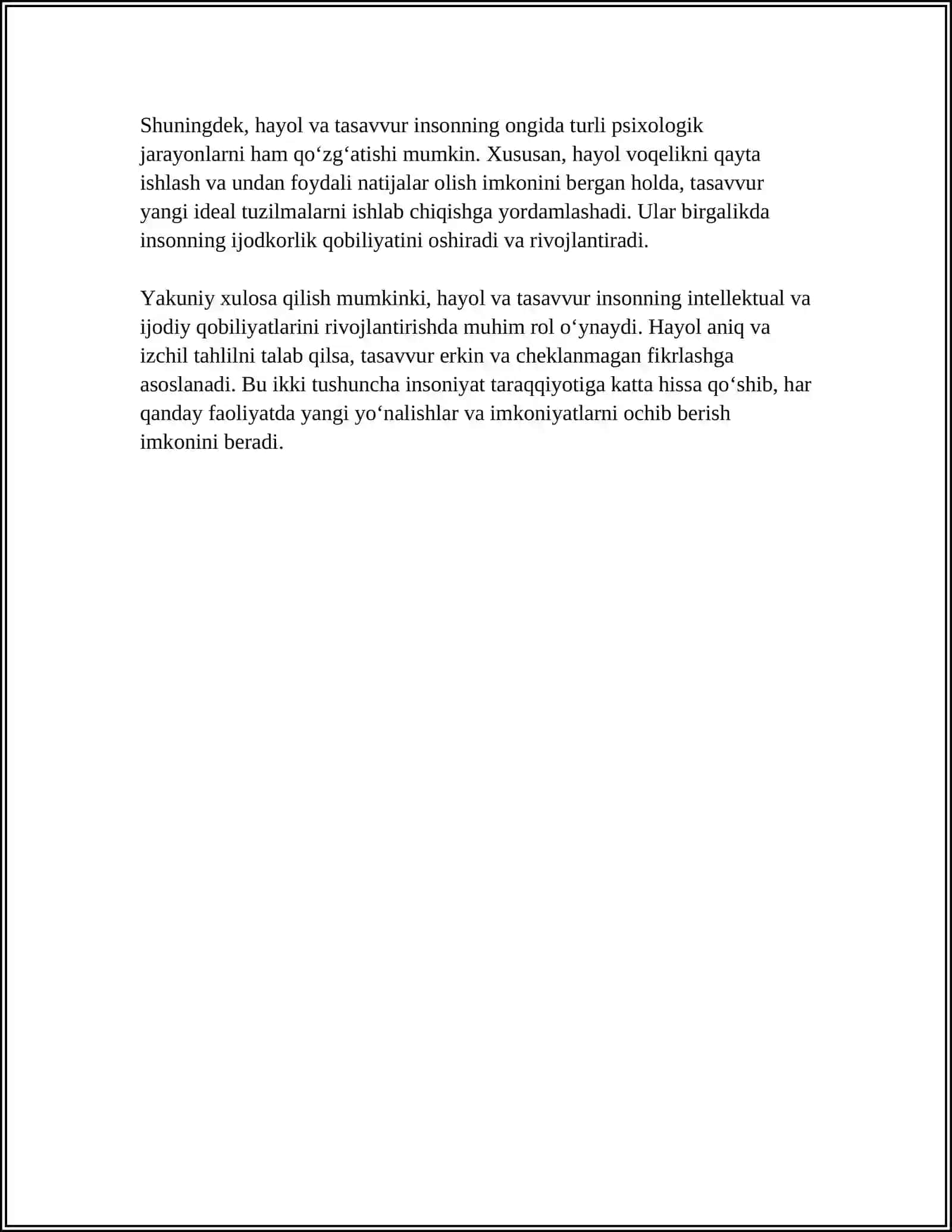 HAYOL VA TASAVVURLAR 4