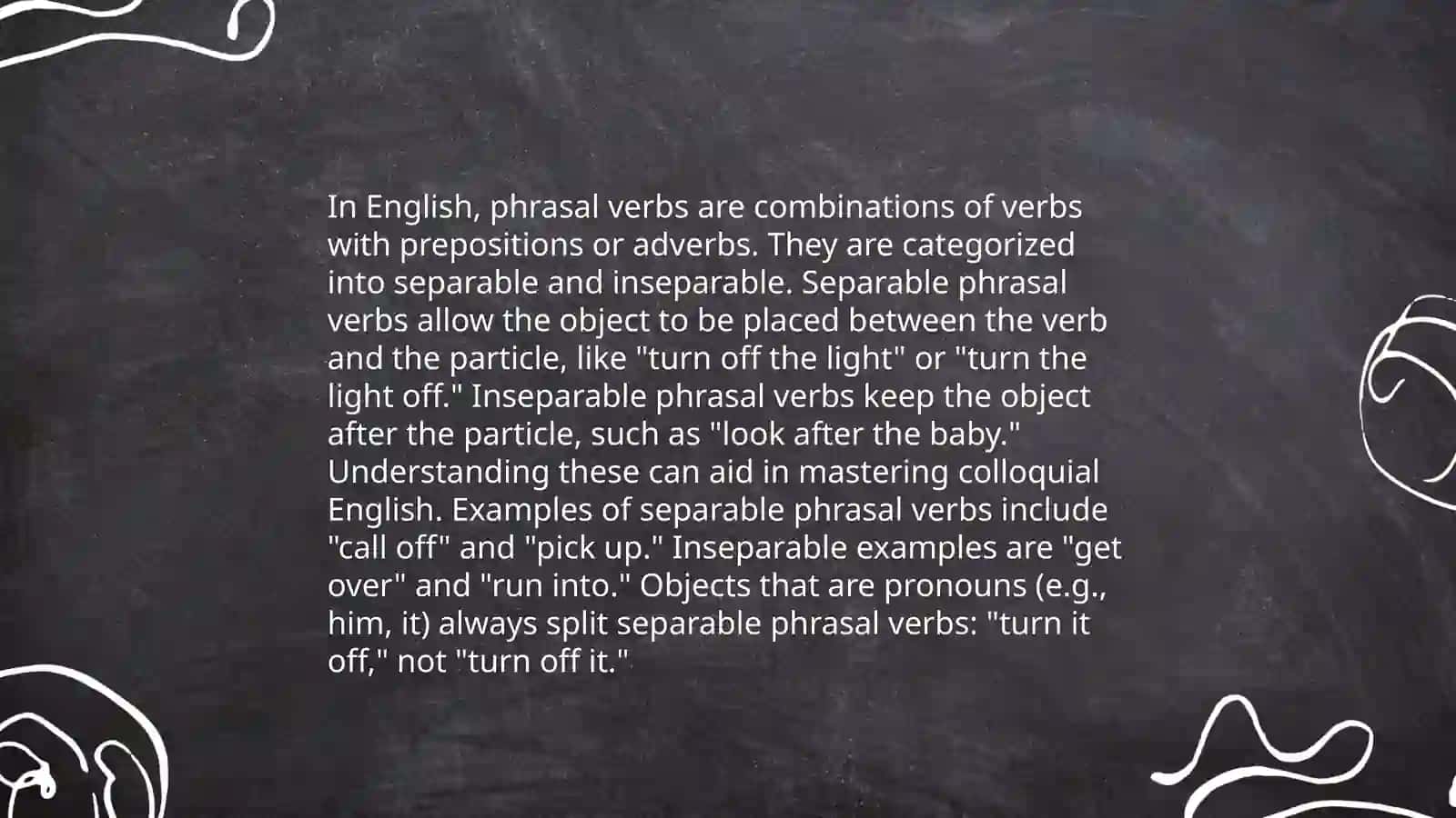 Phrasal verbs 4