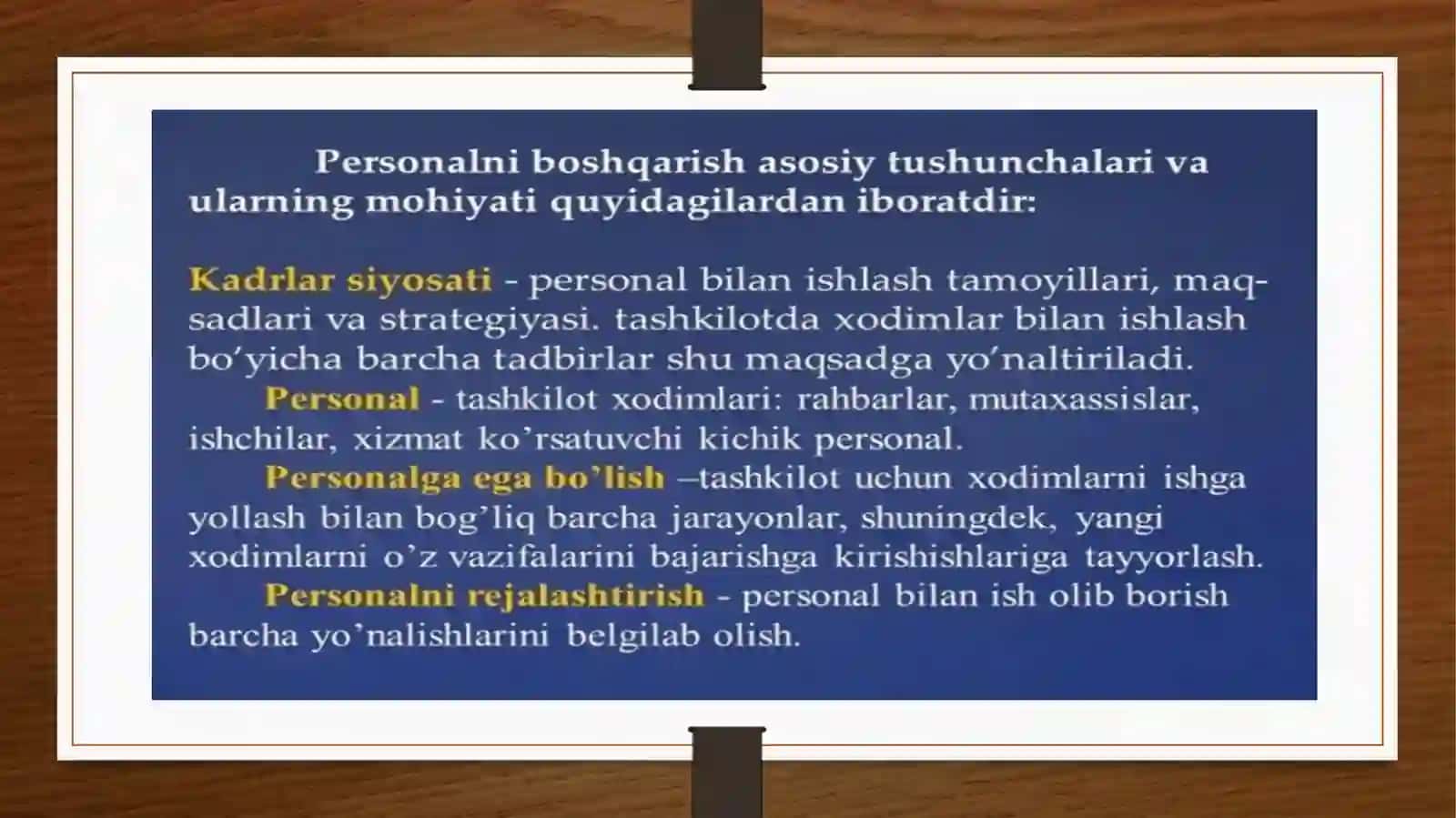 BIZNESDA PERSONALNI BOSHQARISH 4