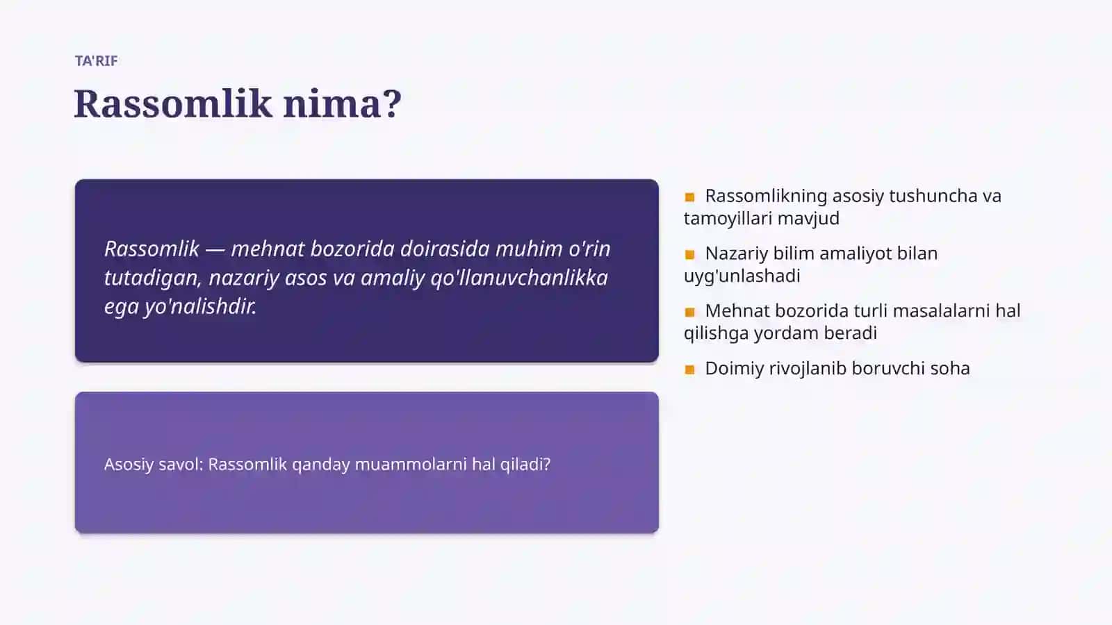 Rassomlik Tahlili va Baholanishi 4