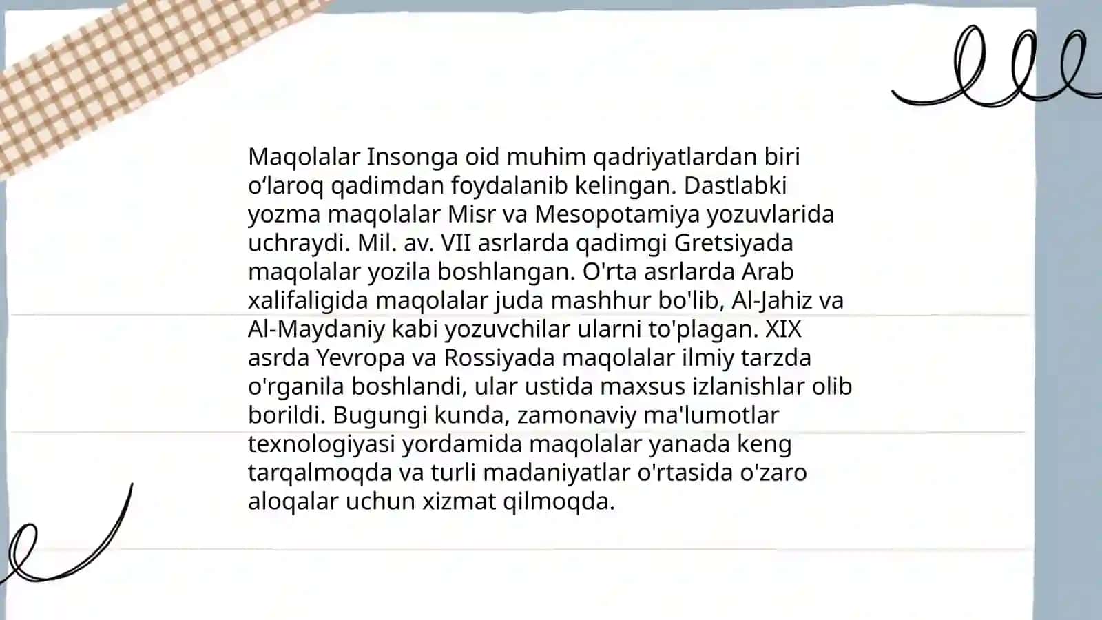 Maqola va uning turlari 4