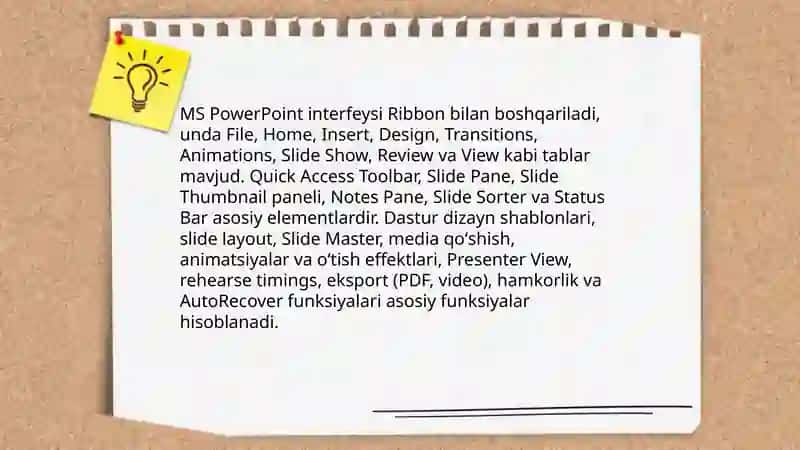 Taqdimot Dasturlari bilan Ishlash 4