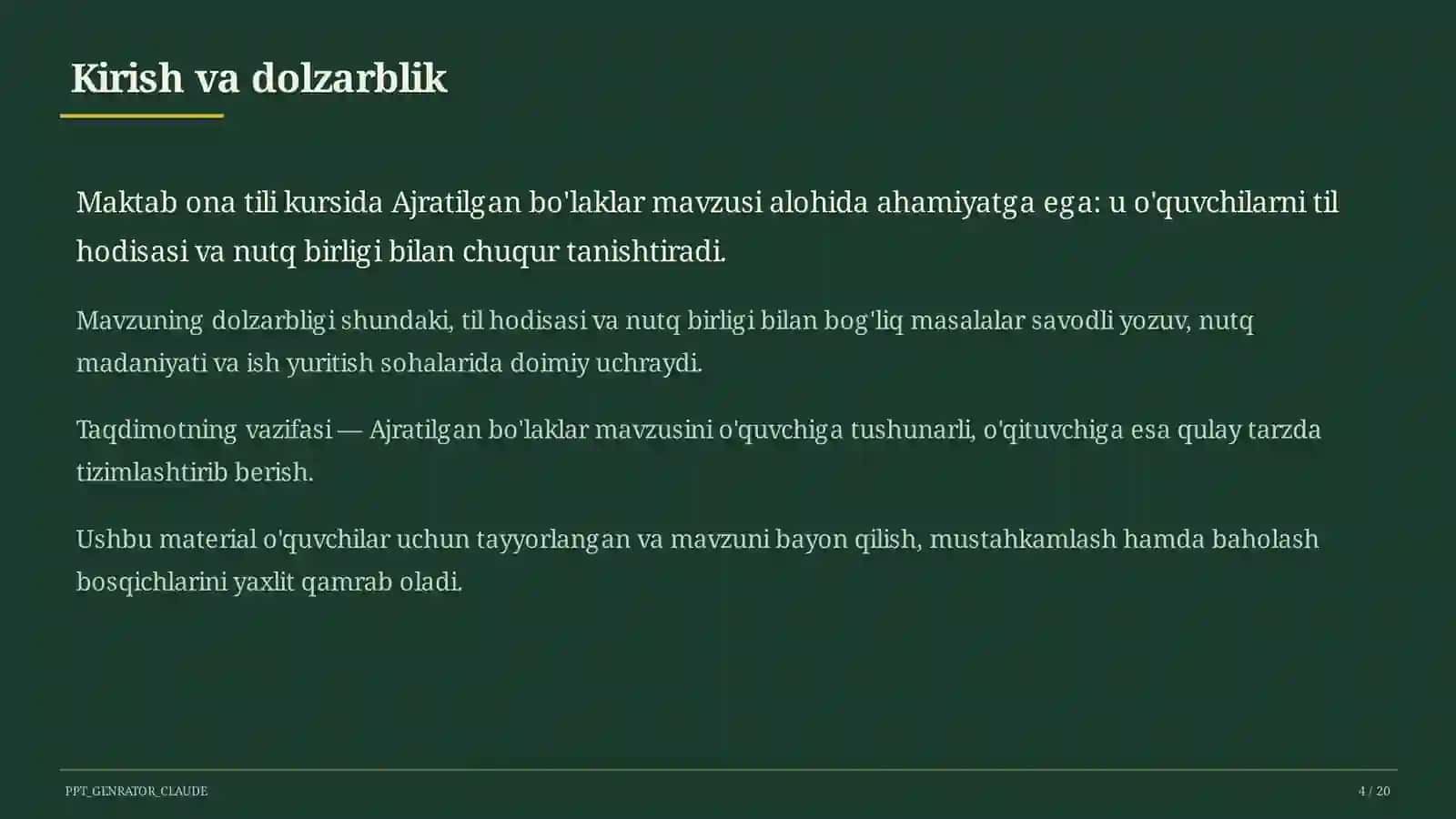 Ajratilgan bo'laklar (8-sinf) 4