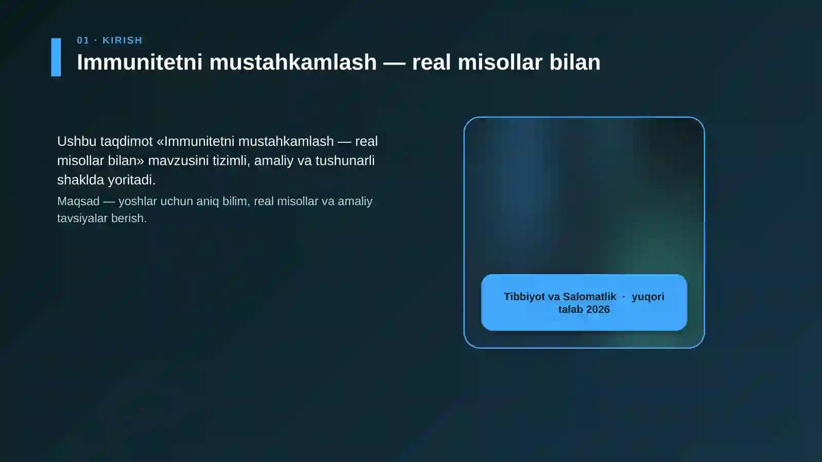 Immunitetni mustahkamlash — real misollar bilan 4