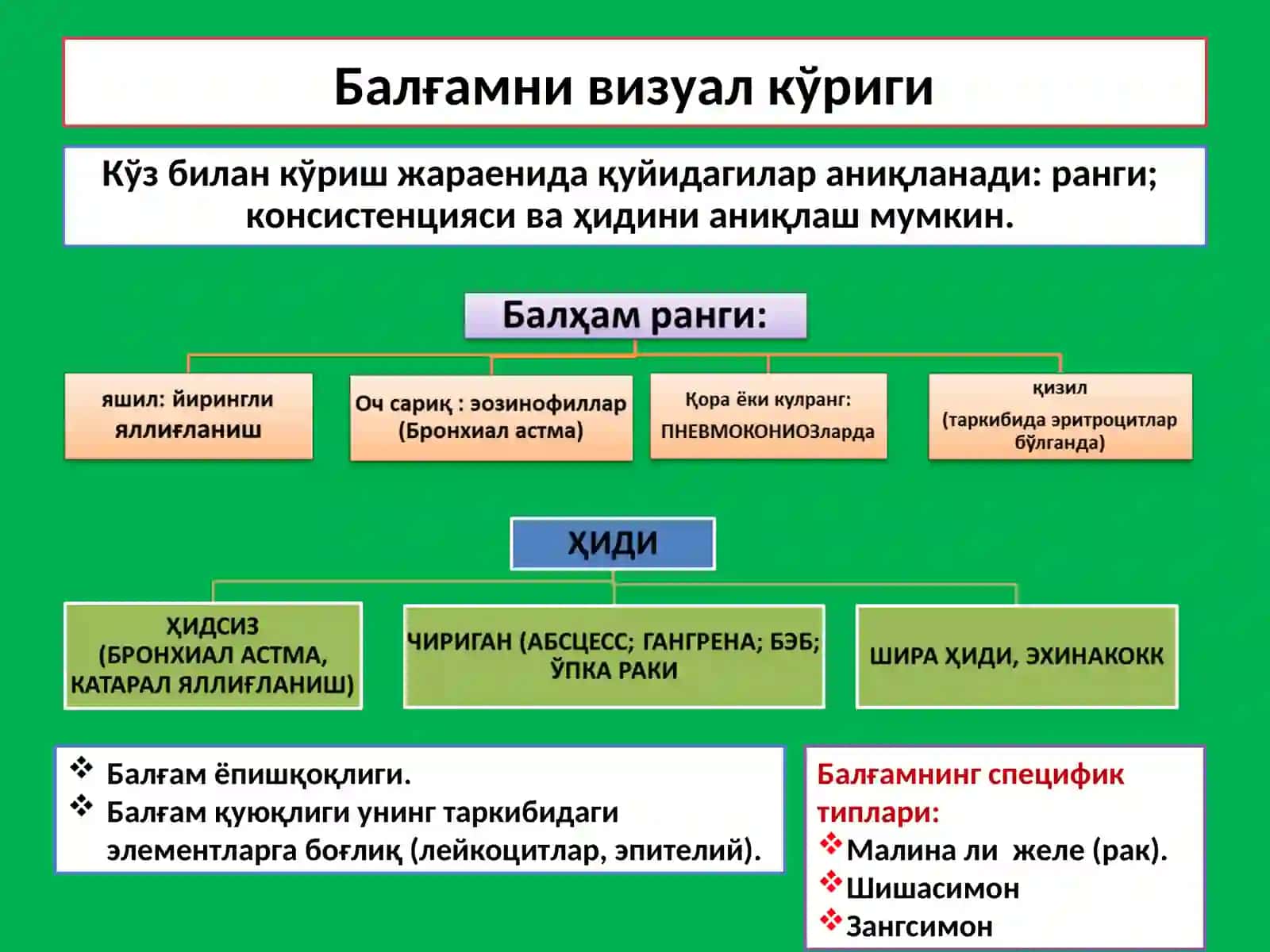 Балғам Таҳлили 4