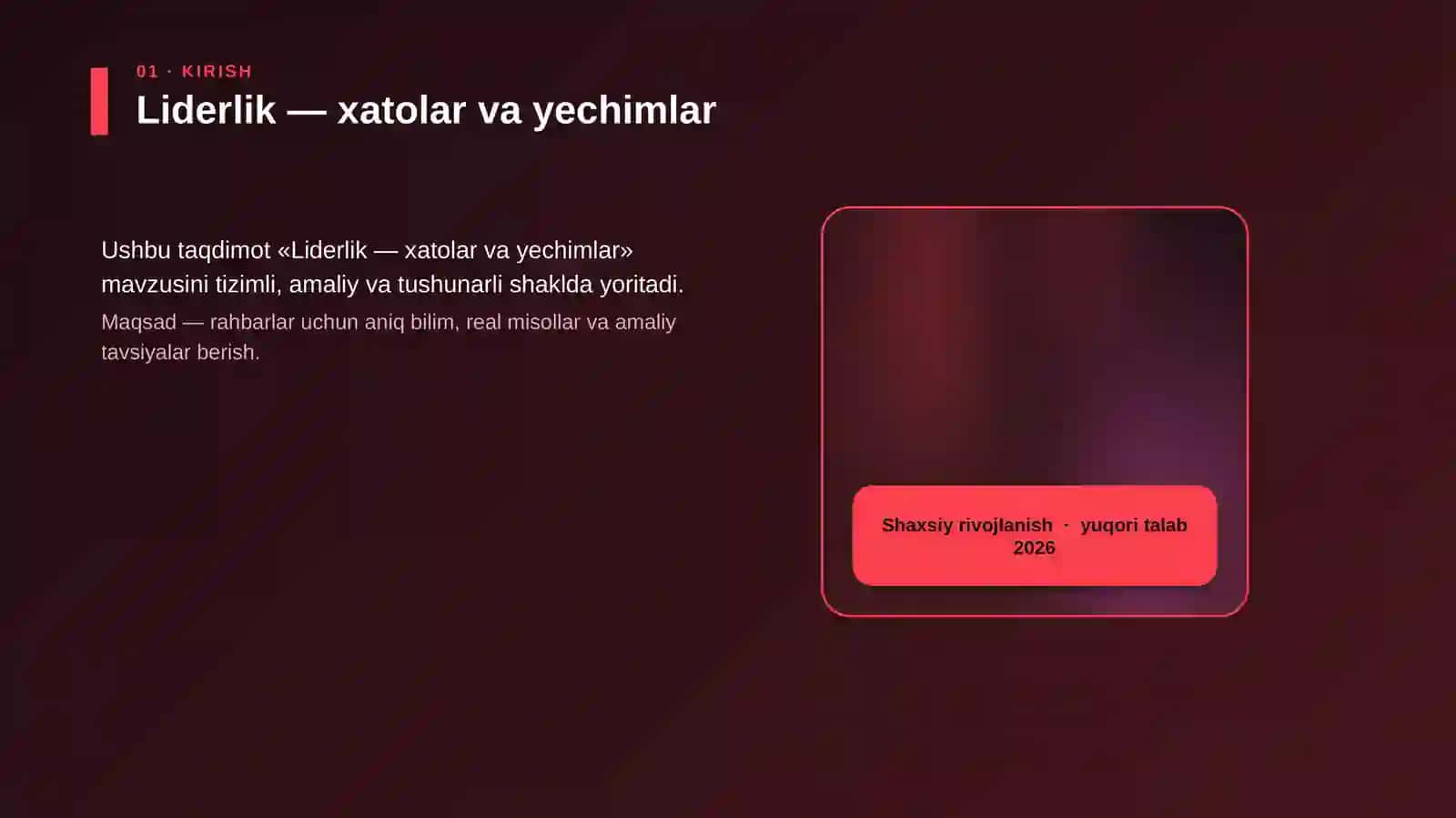 Liderlik — xatolar va yechimlar 4