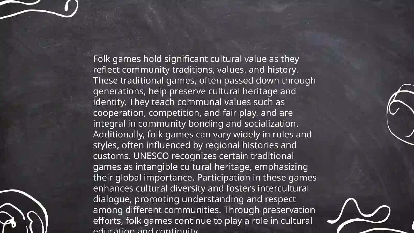 Analysis of folk games 4