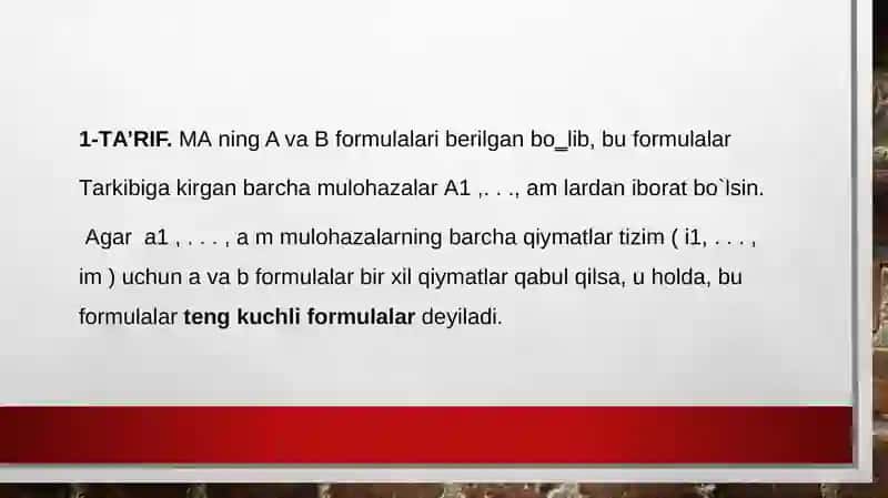 DISKRET MATEMATIKA VA MATEMATIK MANTIQ 4