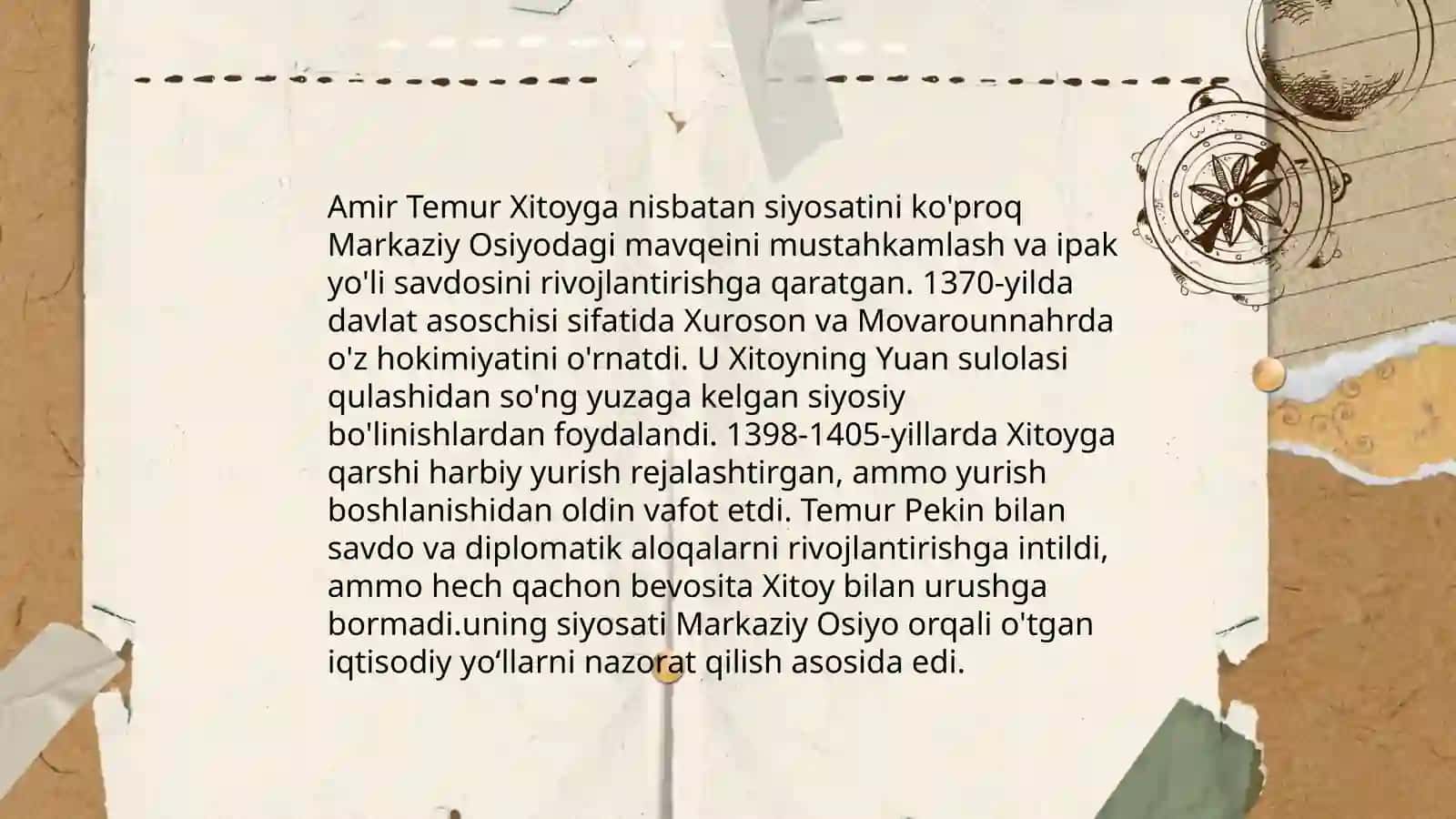 Amir Temur davlatining tashqi siyosati 4