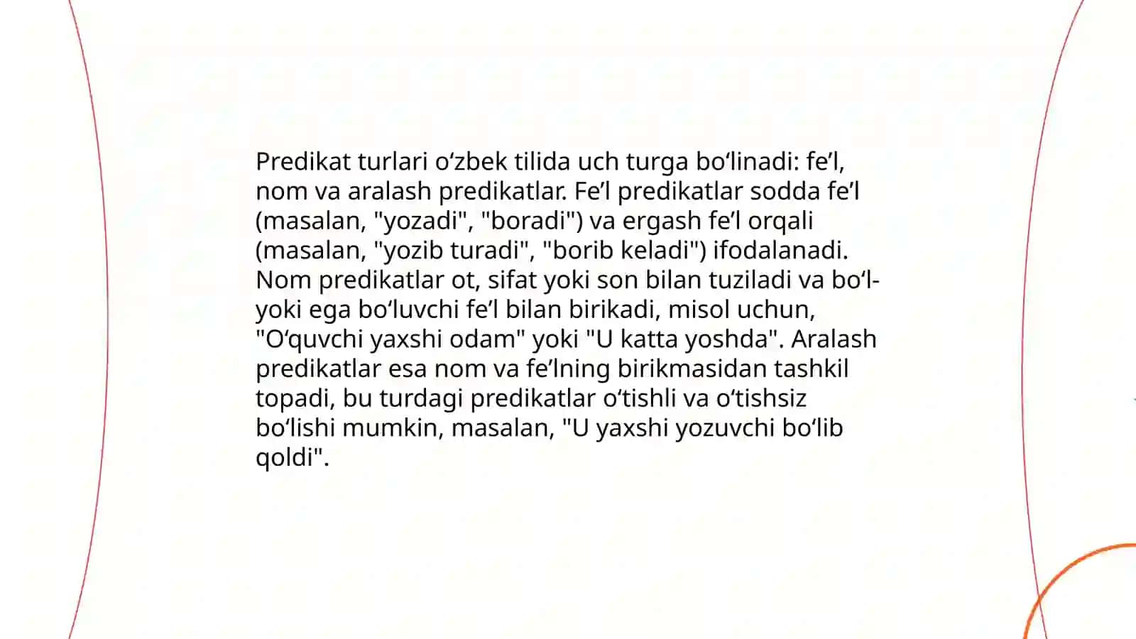 Predikatlar 4