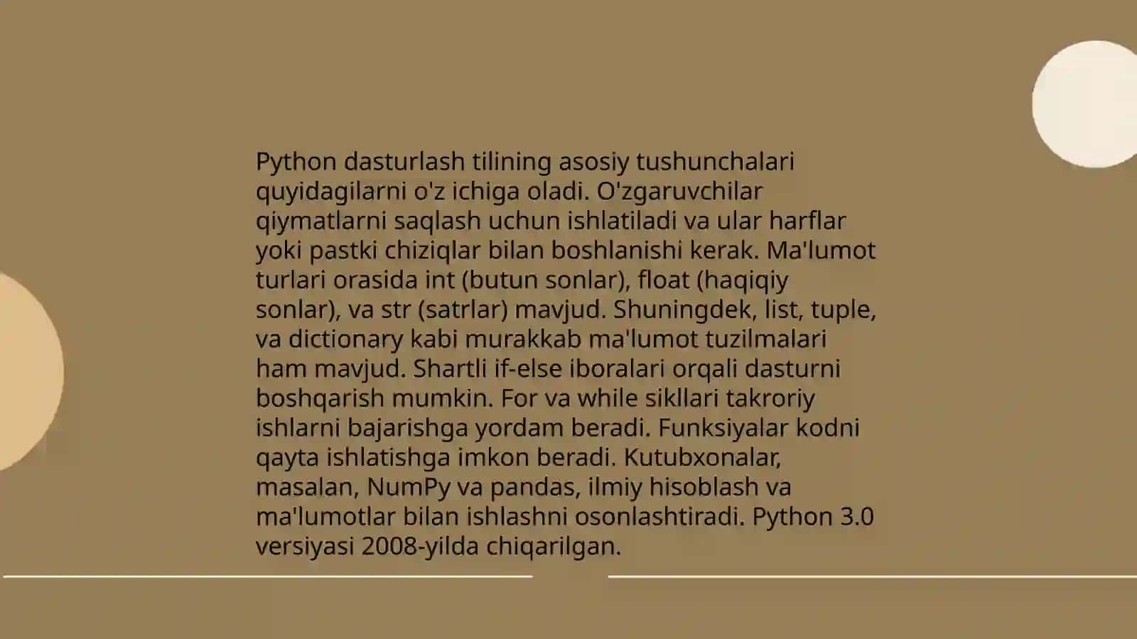 Pythonda satrlar 4