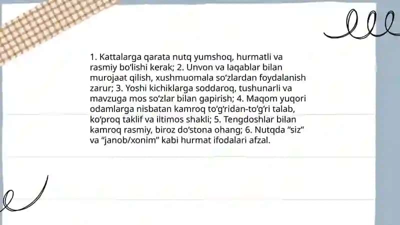 Sharq nutq odobi haqida 4