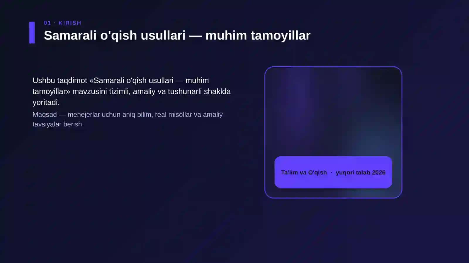 Samarali o'qish usullari — muhim tamoyillar 4