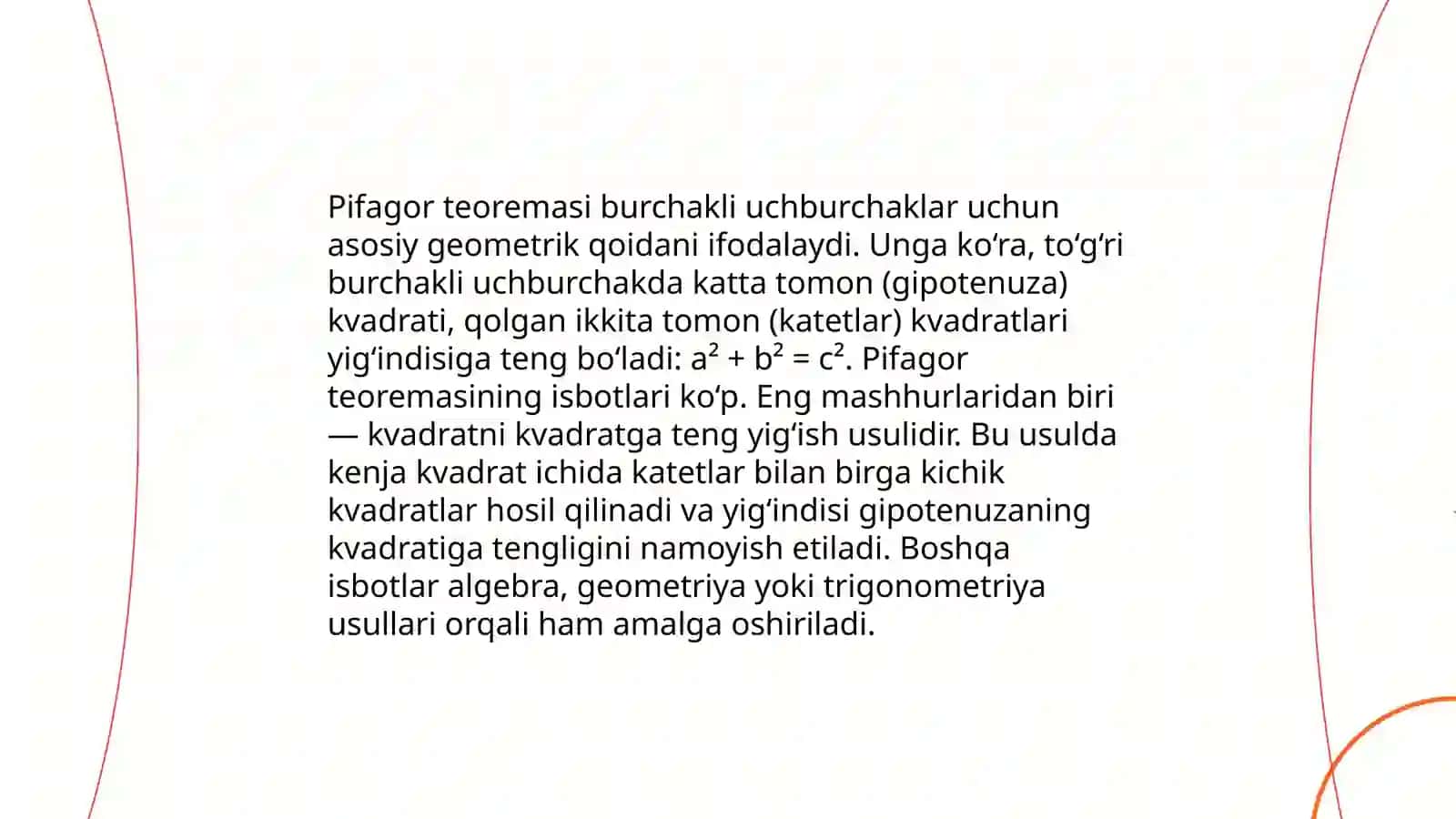 Pifagor teoremasi 4