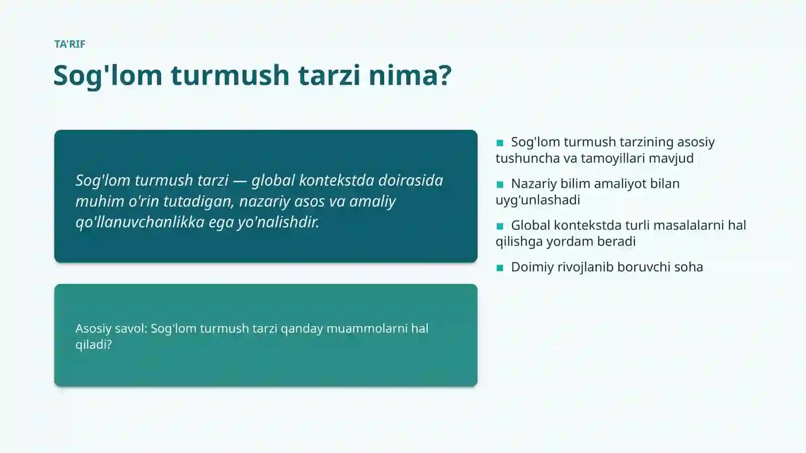 Sog'lom turmush tarzi 4