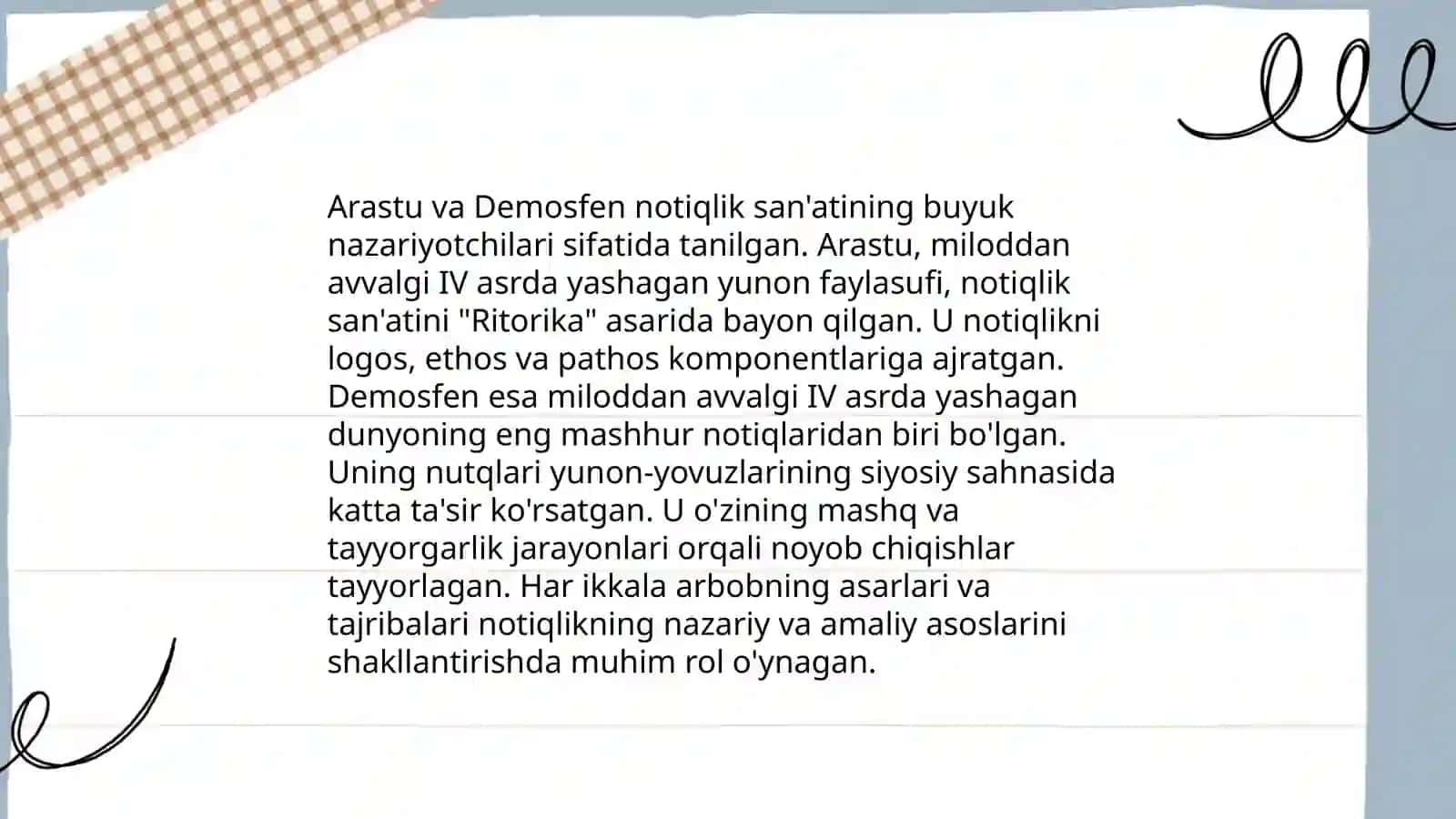 Arastuning "Ritorika" asari 4
