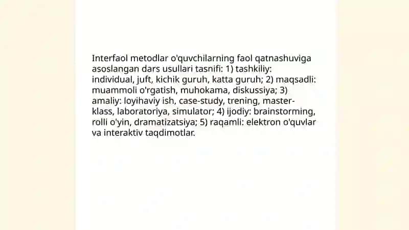 Interfaol metod vositalari 4