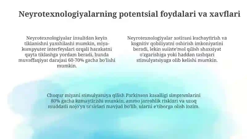 Neyrotexnologiyalarniqo'llashningetikjihatlari 4