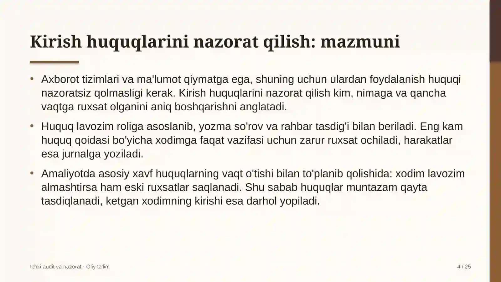 [Valyuta birjasida kirish huquqlarini nazorat qilish] 4