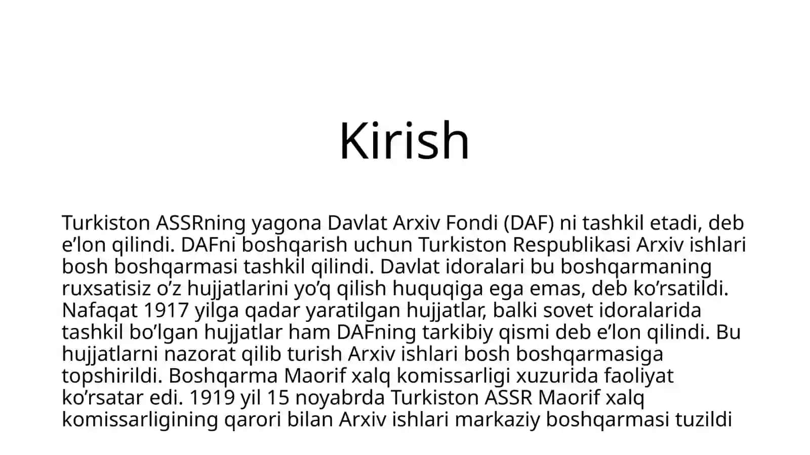 O'zbekiston Arxiv ishi tarixidan 4
