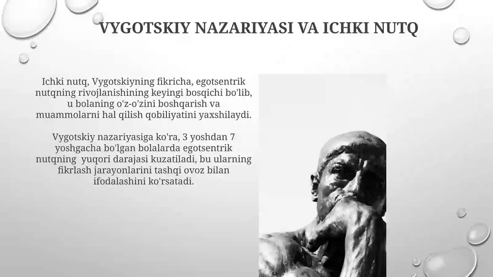 Egotsentrik va ichki nutq 4