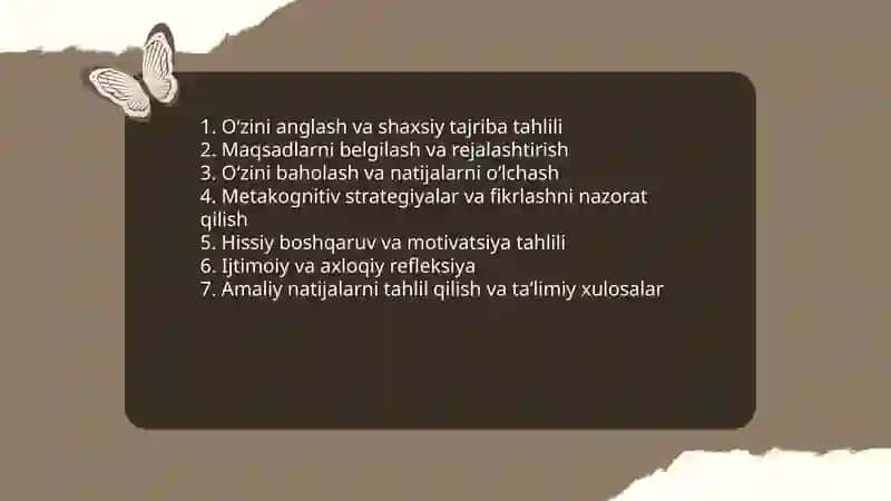 Refleksiv kompitensiya nima 4