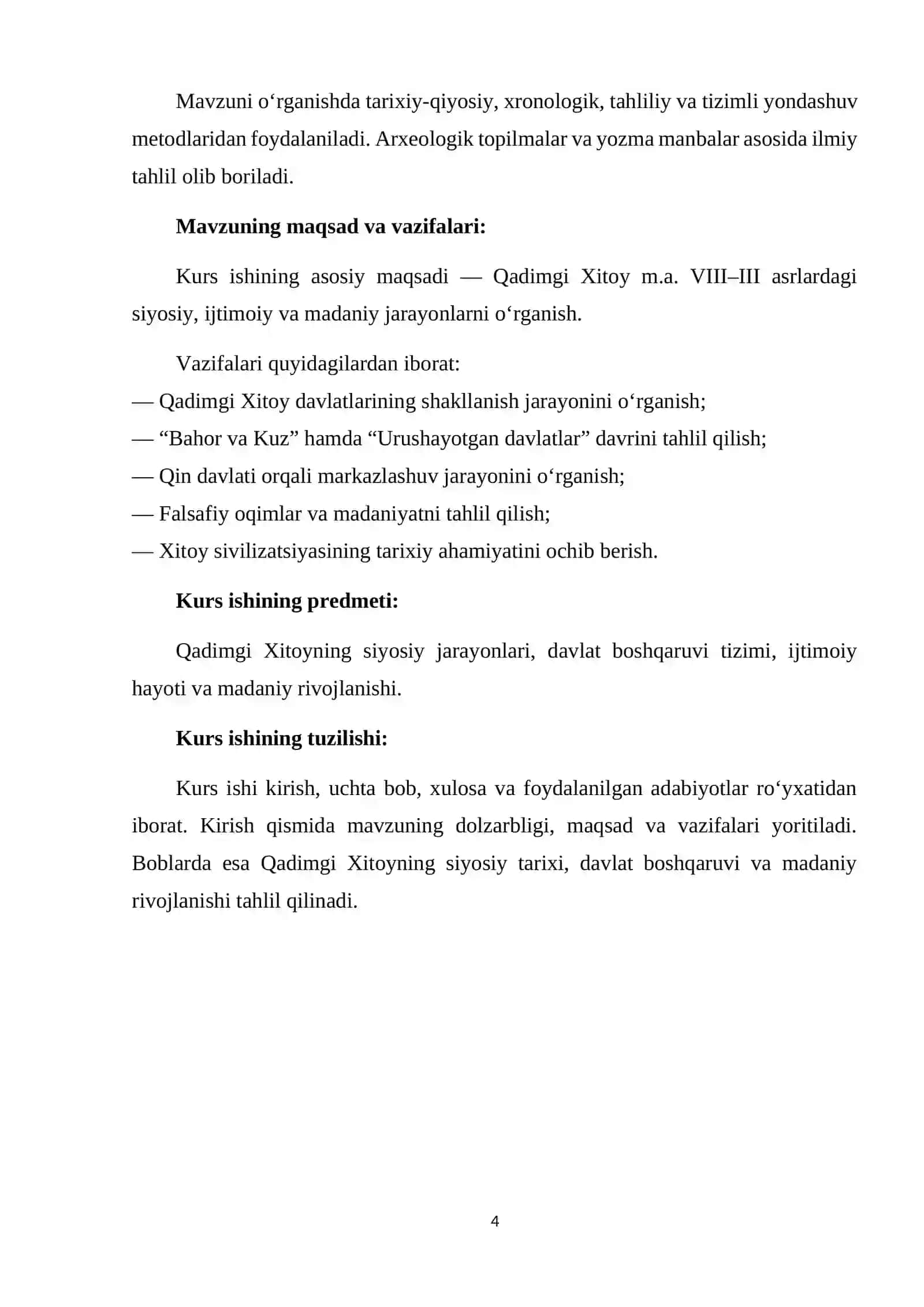 Qadimgi Xitoy m.a. VIII-III asrlarda 4