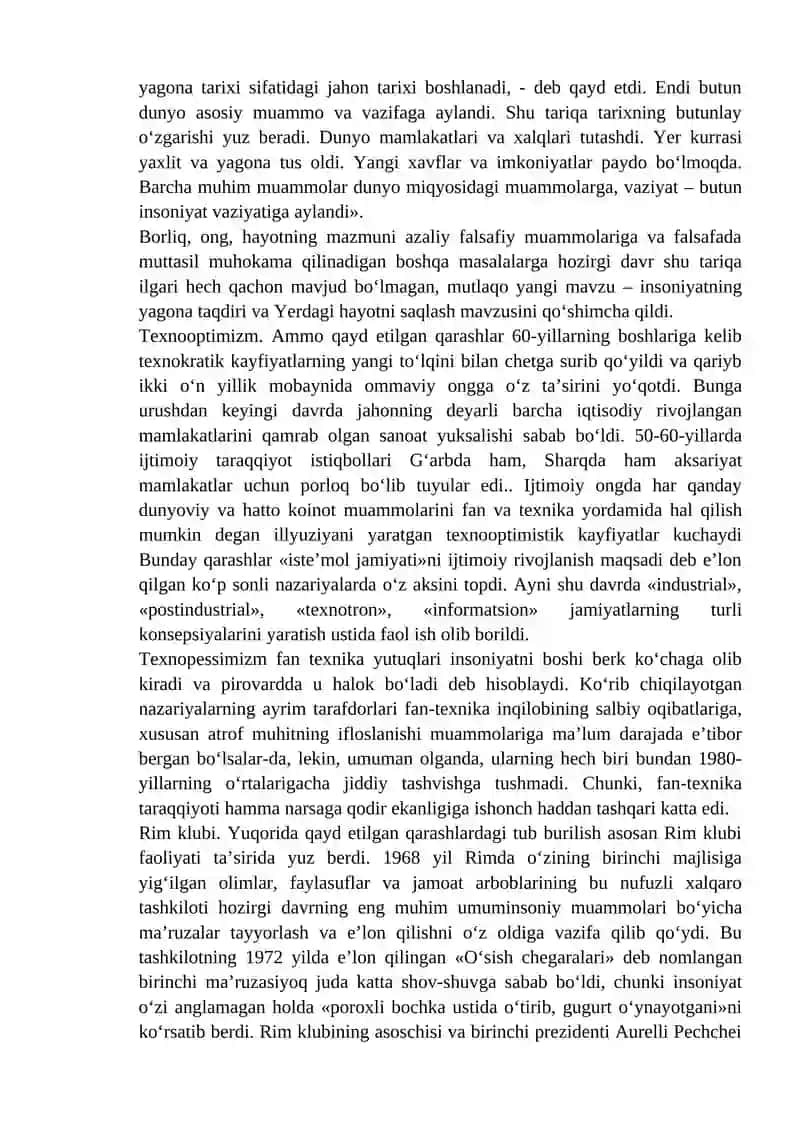 Global muammolar falsafasi 4