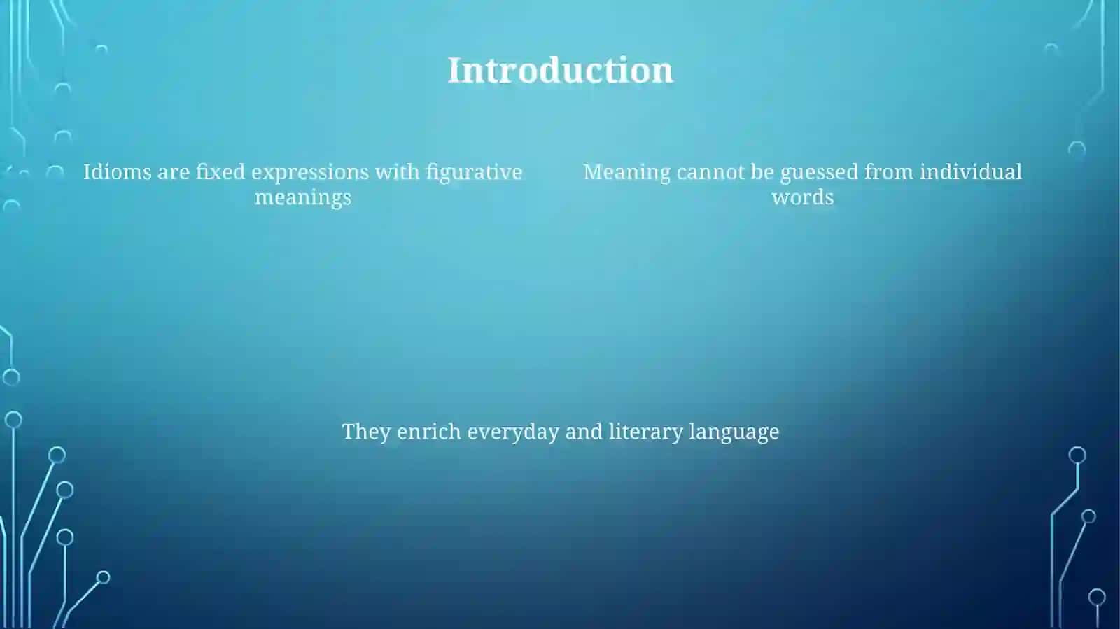 Idioms in language 4