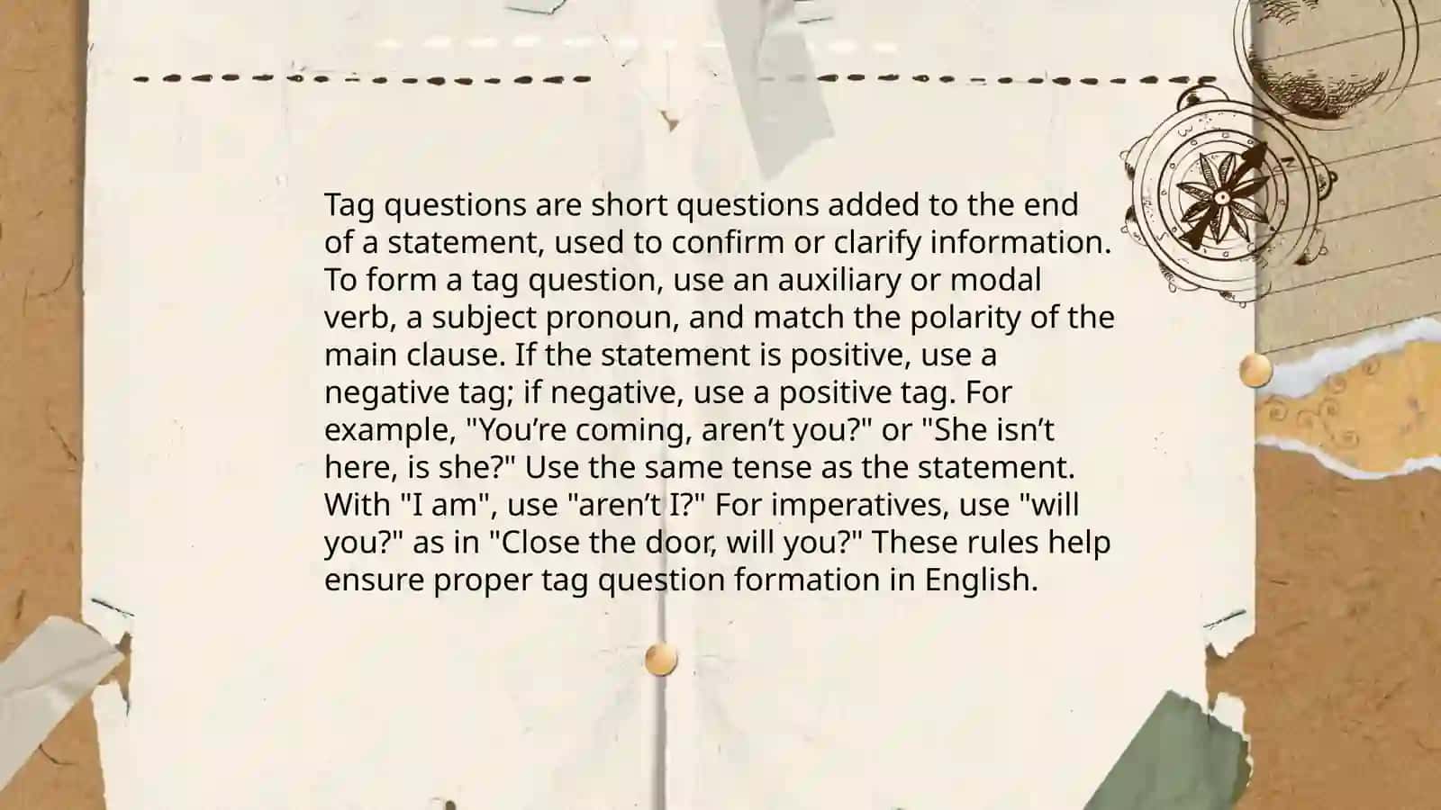 Tag question 4