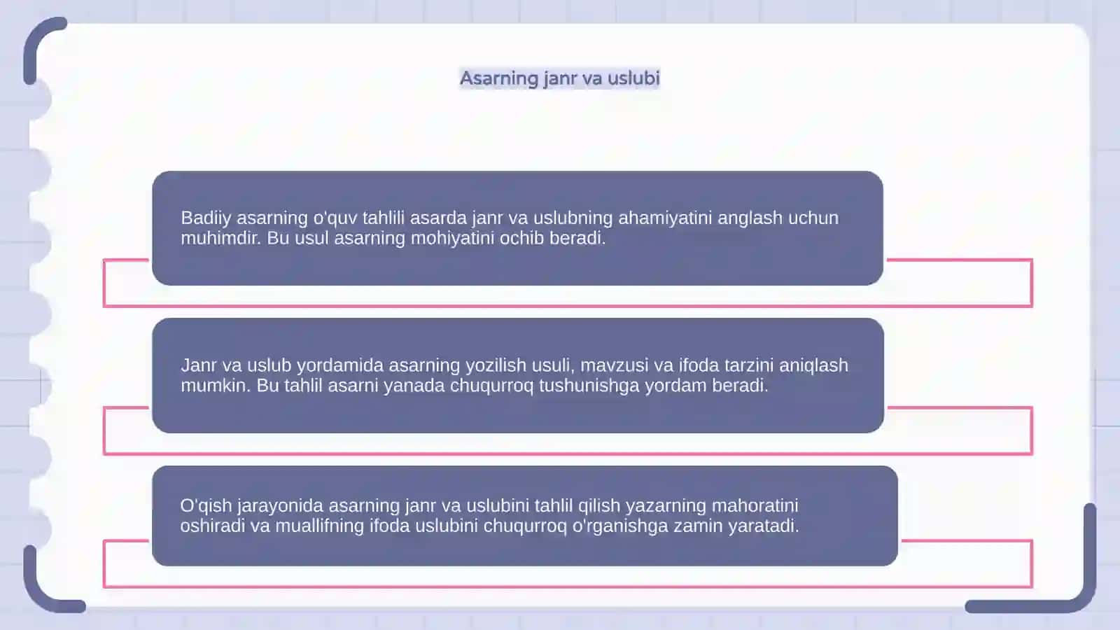 Badiiy asarning o'quv tahlili 4
