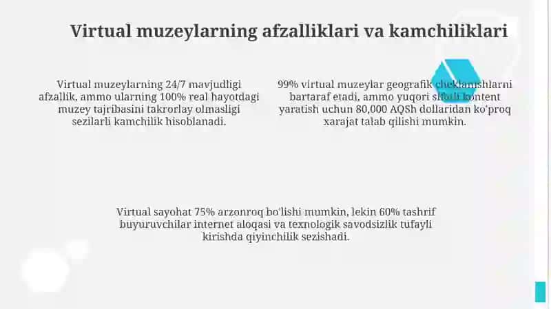 Virtual muzeylar va ularning ahamiyati 4