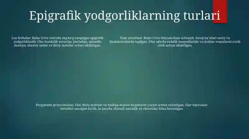 Xitoy Epigrofik Yodgorliklar 4