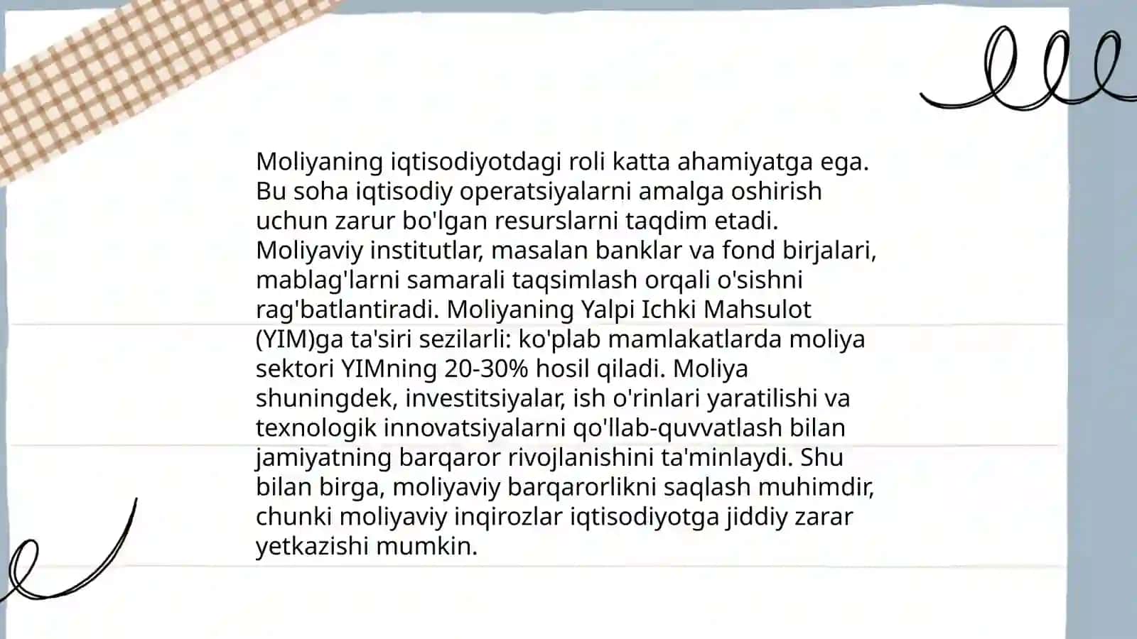 Moliyaning funksiyalari va hususiyatlari 4