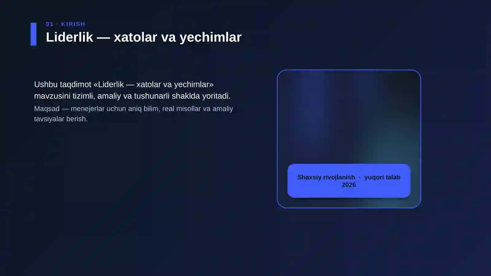 Liderlik — xatolar va yechimlar 4
