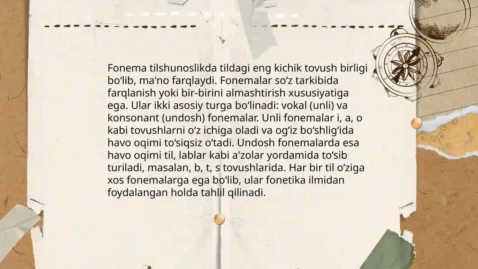 Tilning tovush tizimi 4