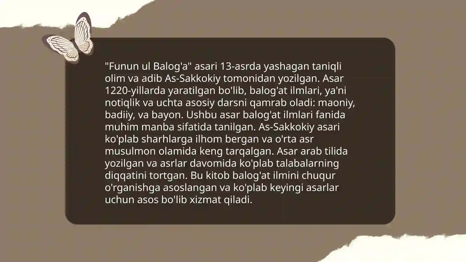Funun ul balog'a 4