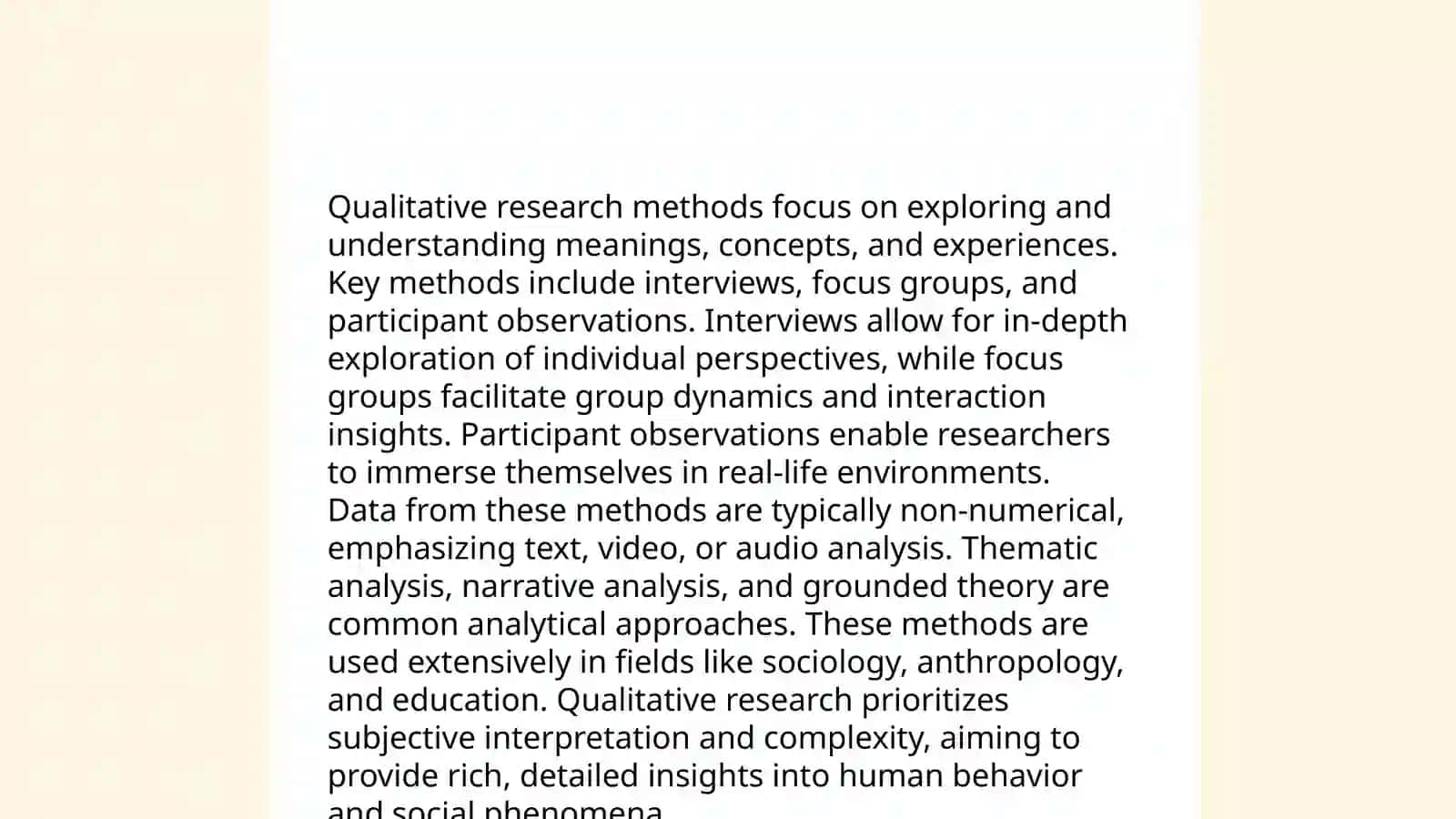 Research Methods 4