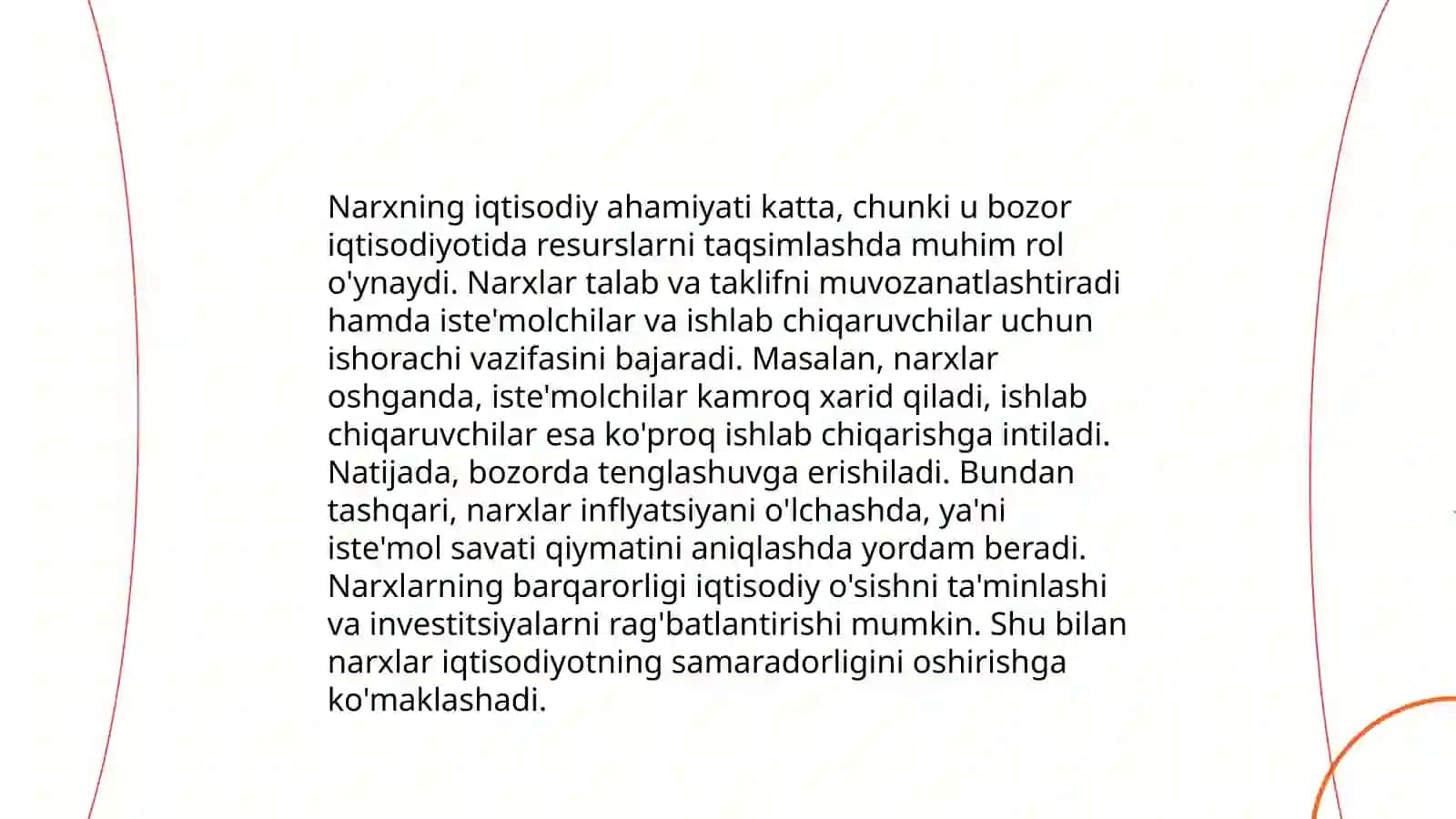 Narxning tushunchasi va mazmuni 4