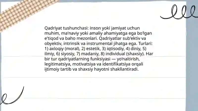 Qadriyatlar falsafasi 4