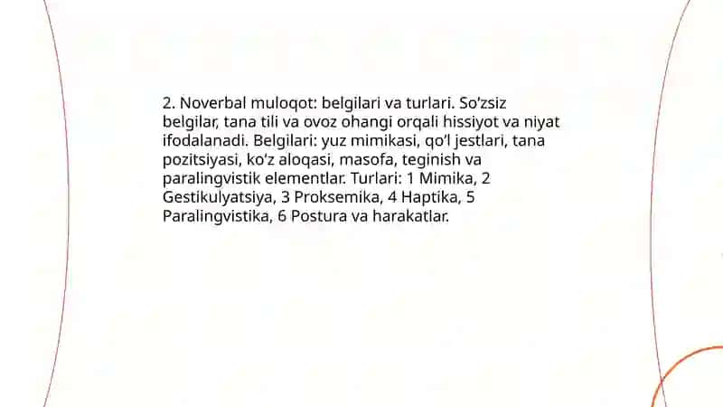 VERBAL VA NOVERBAL MULOQOT 4