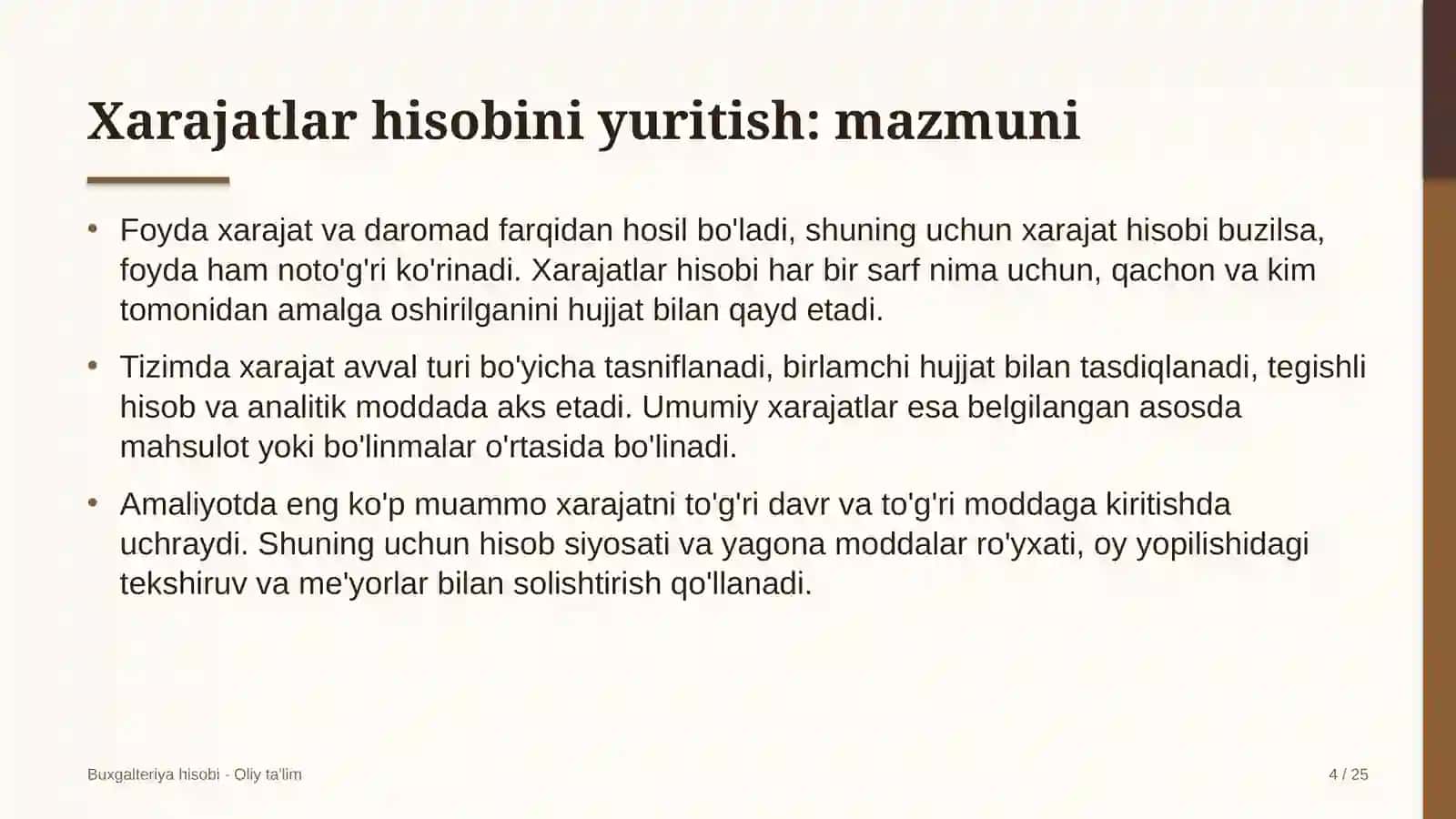 repetitorlik faoliyatida xarajatlar hisobini yuritish 2086 4