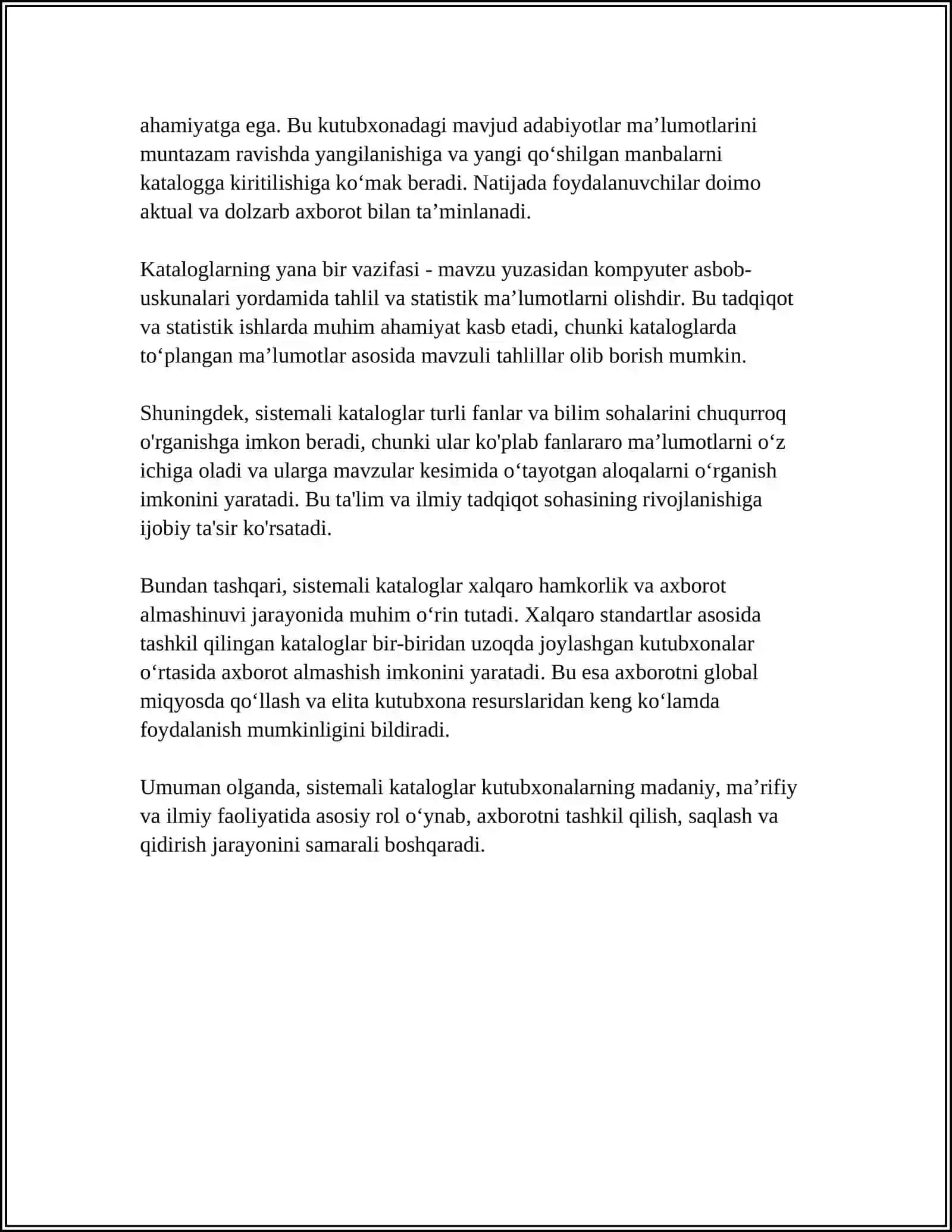 Sistemali katalog va uning vazifasi 4