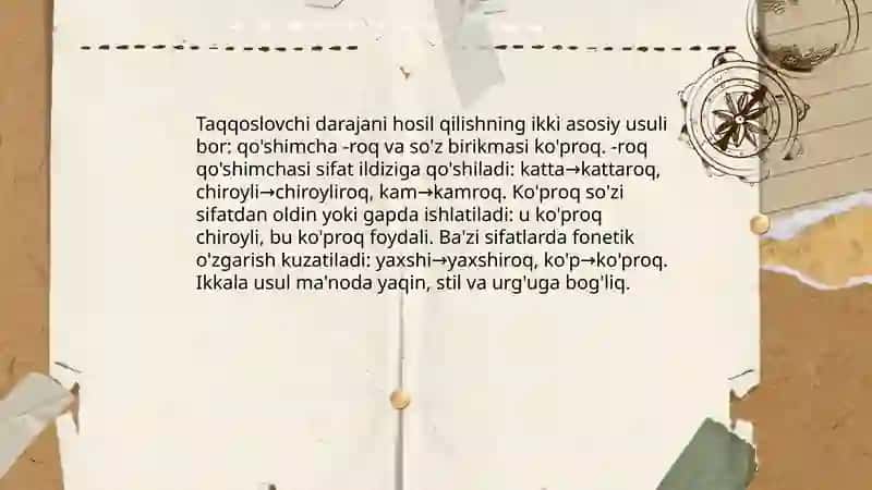 Sifat darajalari 4