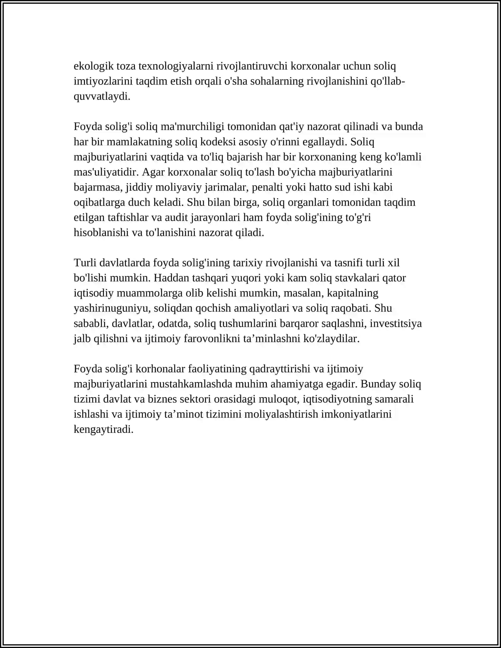 FOYDA SOLIGI TUSHUNCHASI 4