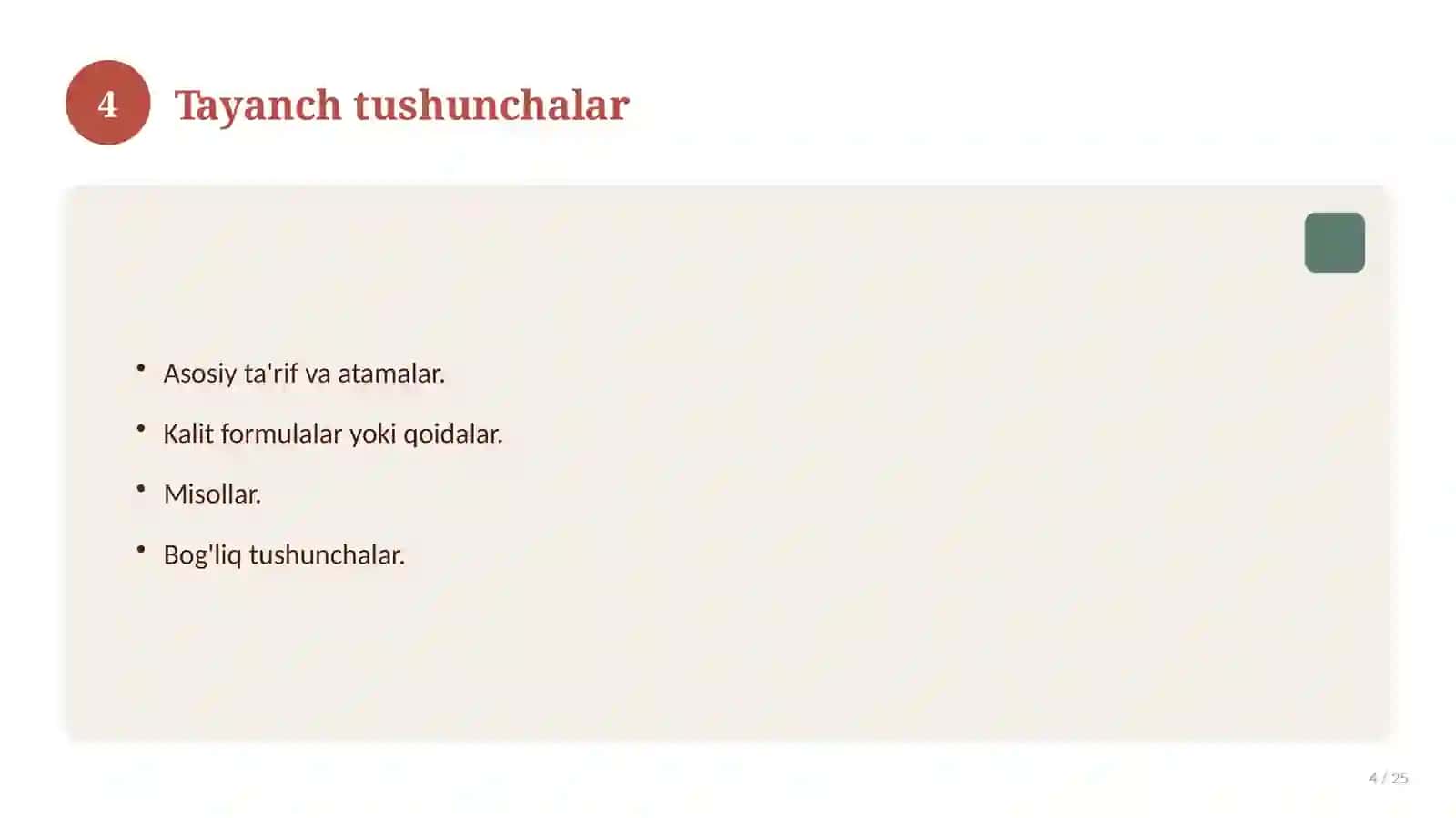 Matematika fanidan 2-sinf: didaktik tarqatma materiallar 4