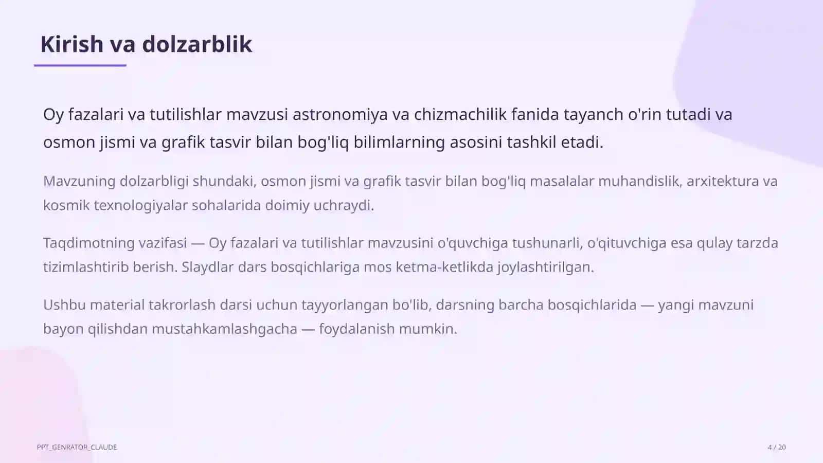 Oy fazalari va tutilishlar (9-sinf) 4