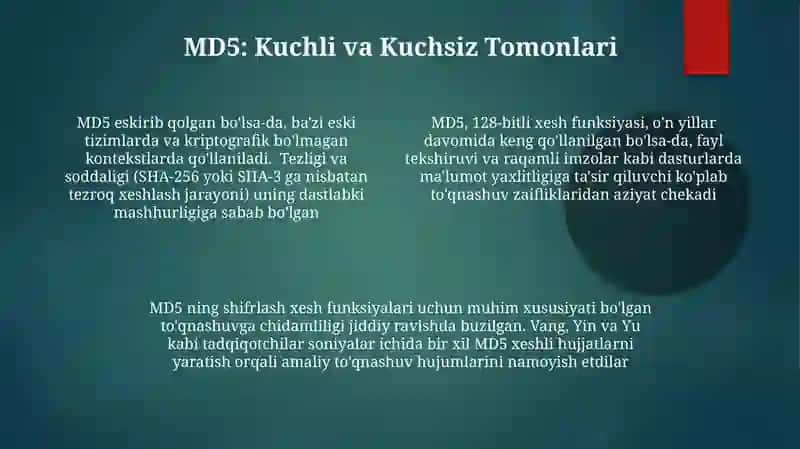 Kriptografiya.xeshlash.xeshlash funksiyalari 4