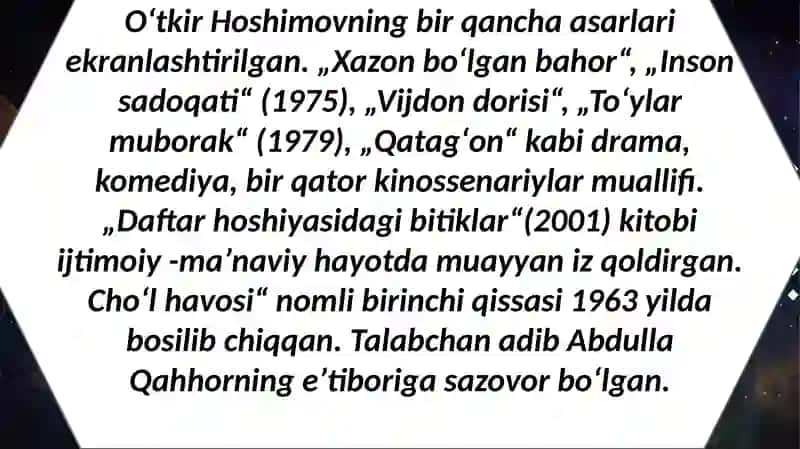 O'tkir Hoshimovning 4