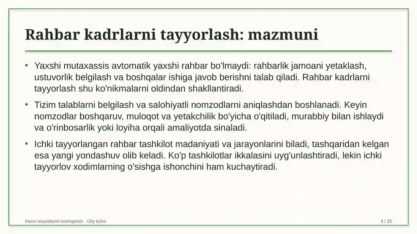 Yo'l xo'jaligida rahbar kadrlarni tayyorlash 4